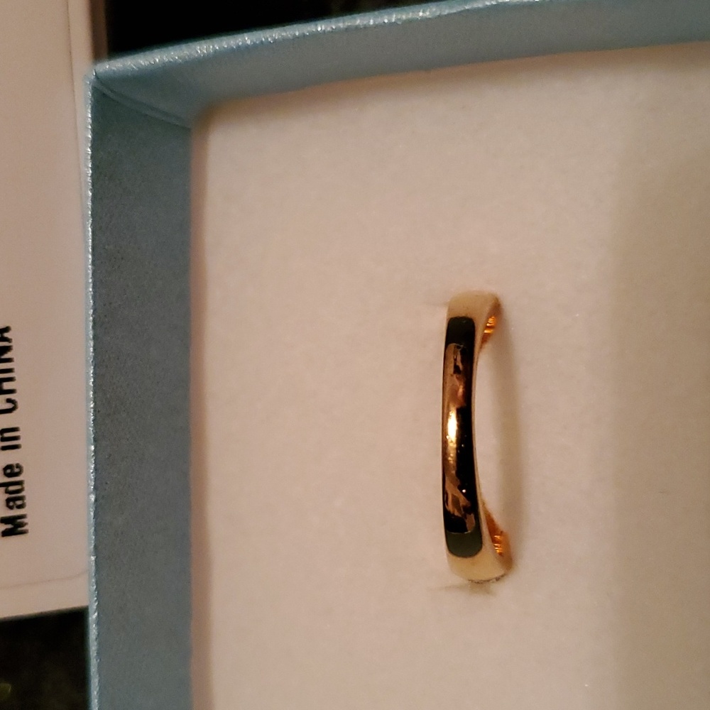 NIB.   Touchstone Crystal blush Luna ring,  size 6 - Picture 3 of 3